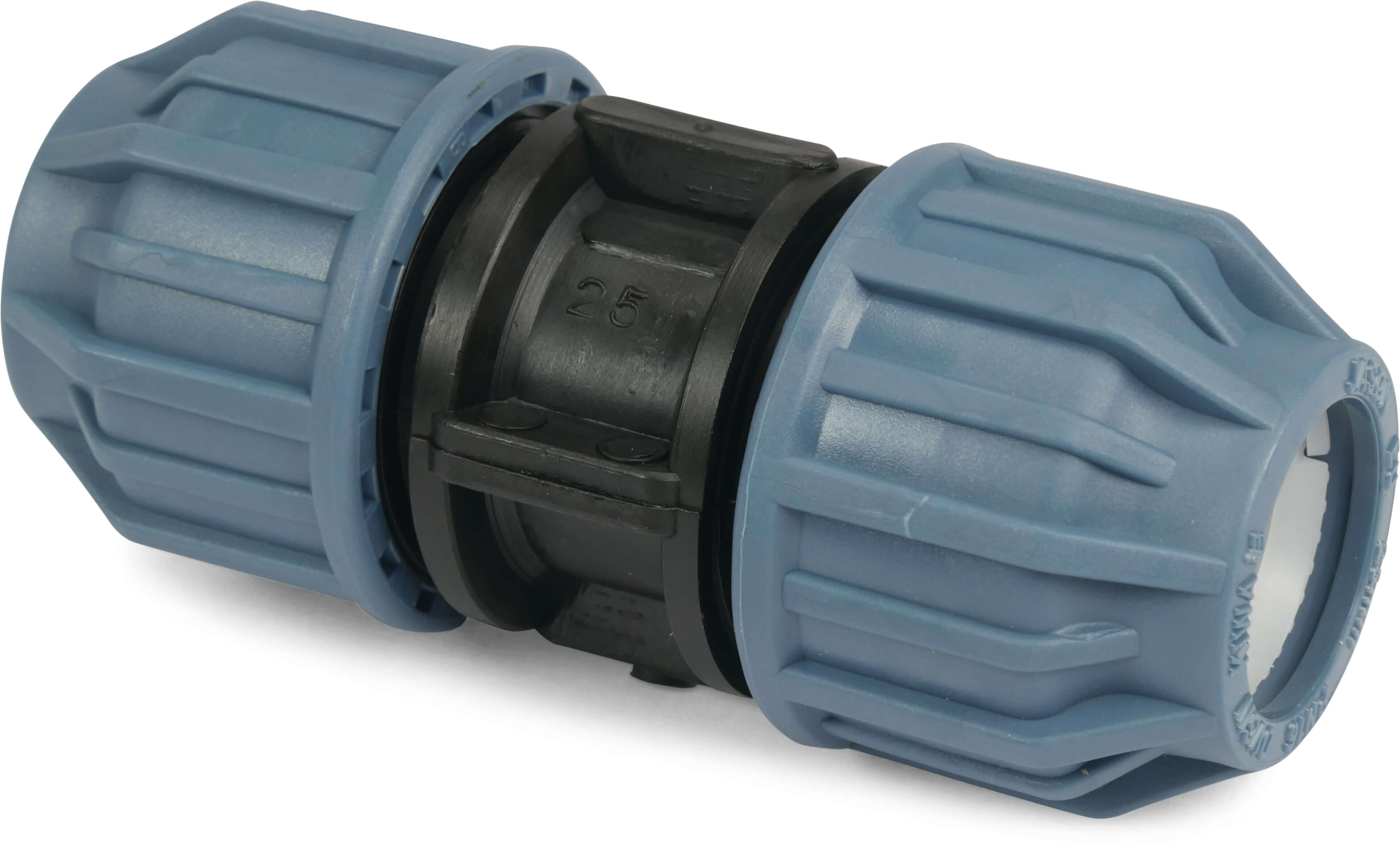 Jason Socket PP DVGW/KIWA/WRAS 16bar compression black/blue EZ