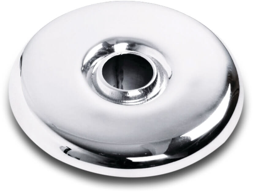 Ocean Deksel voor inlaatmondstuk RVS 316 1 1/2" buitendraad RVS type Standard Round