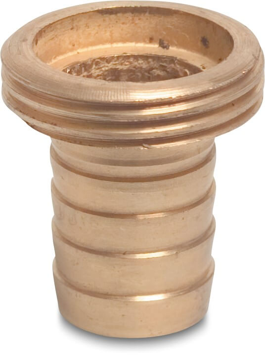 Profec Hose tail adaptor brass 3/4" x 13 mm male thread x hose tail type flat seal