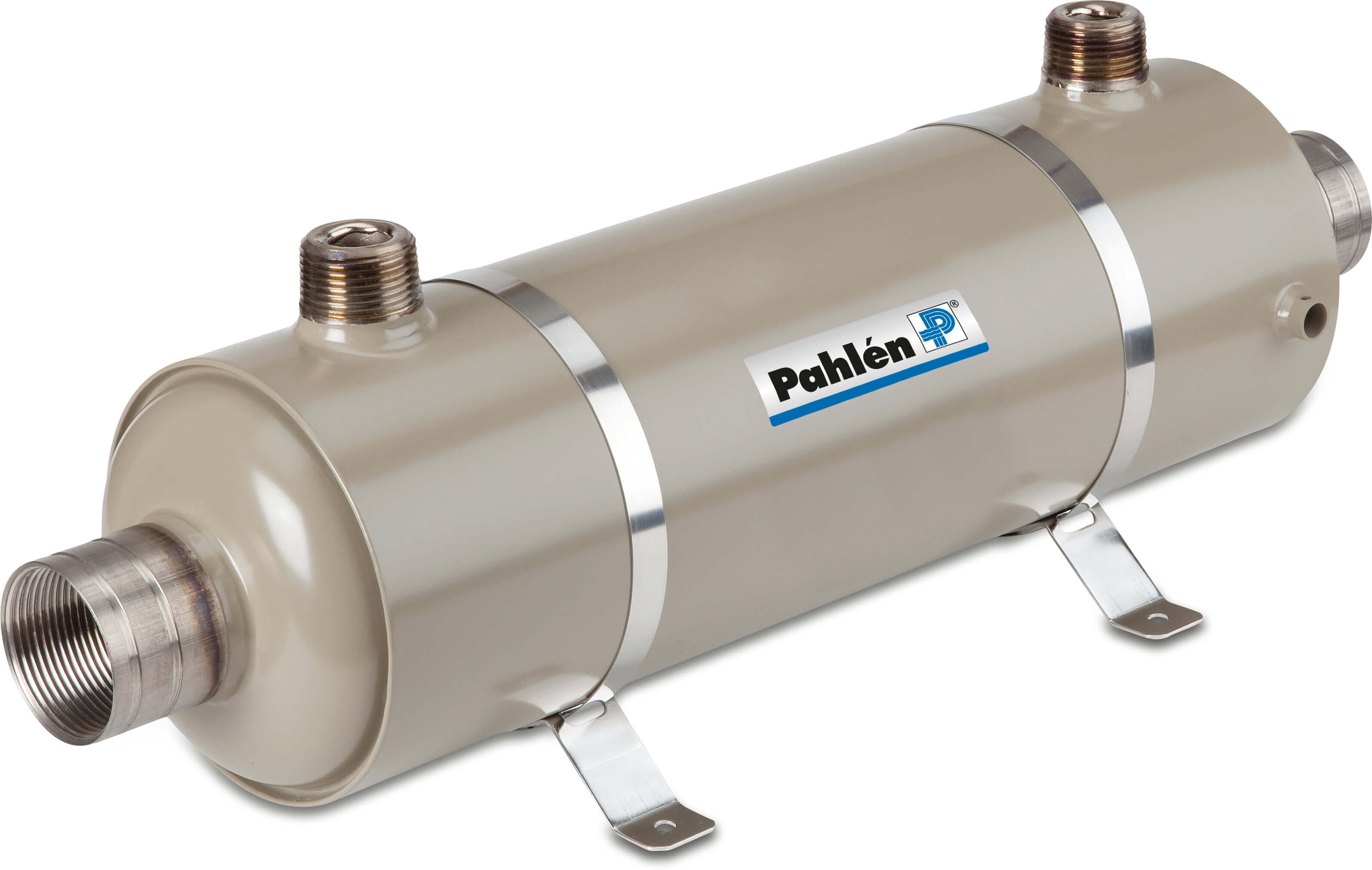 Varmeveksler titanium udvendig gevind x indvendig gevind T 75