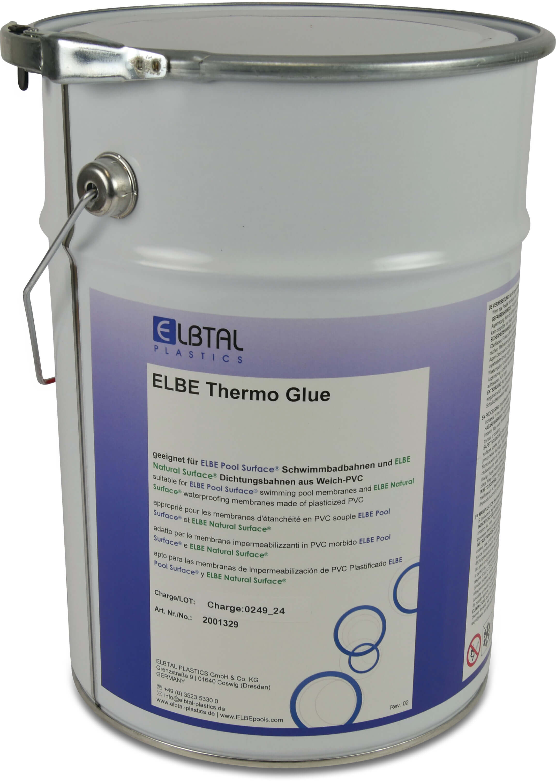 Thermo glue for pool liner