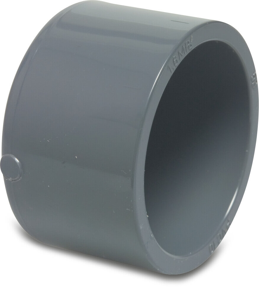 Cap PVC-U 16bar glue socket grey