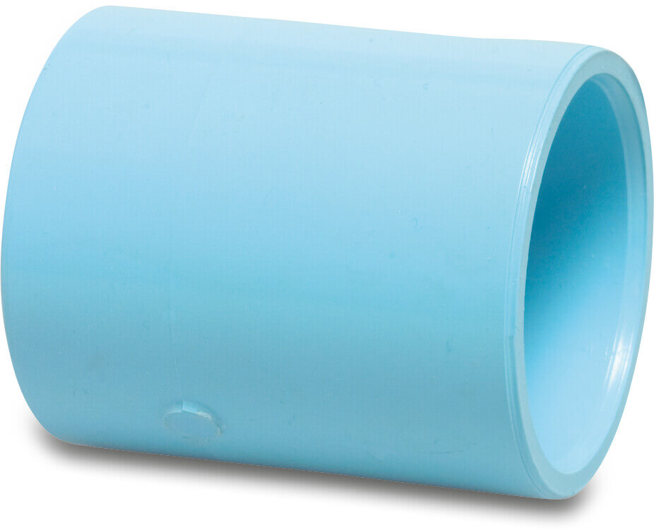 Socket PVR 25 mm glue socket 12,5bar blue