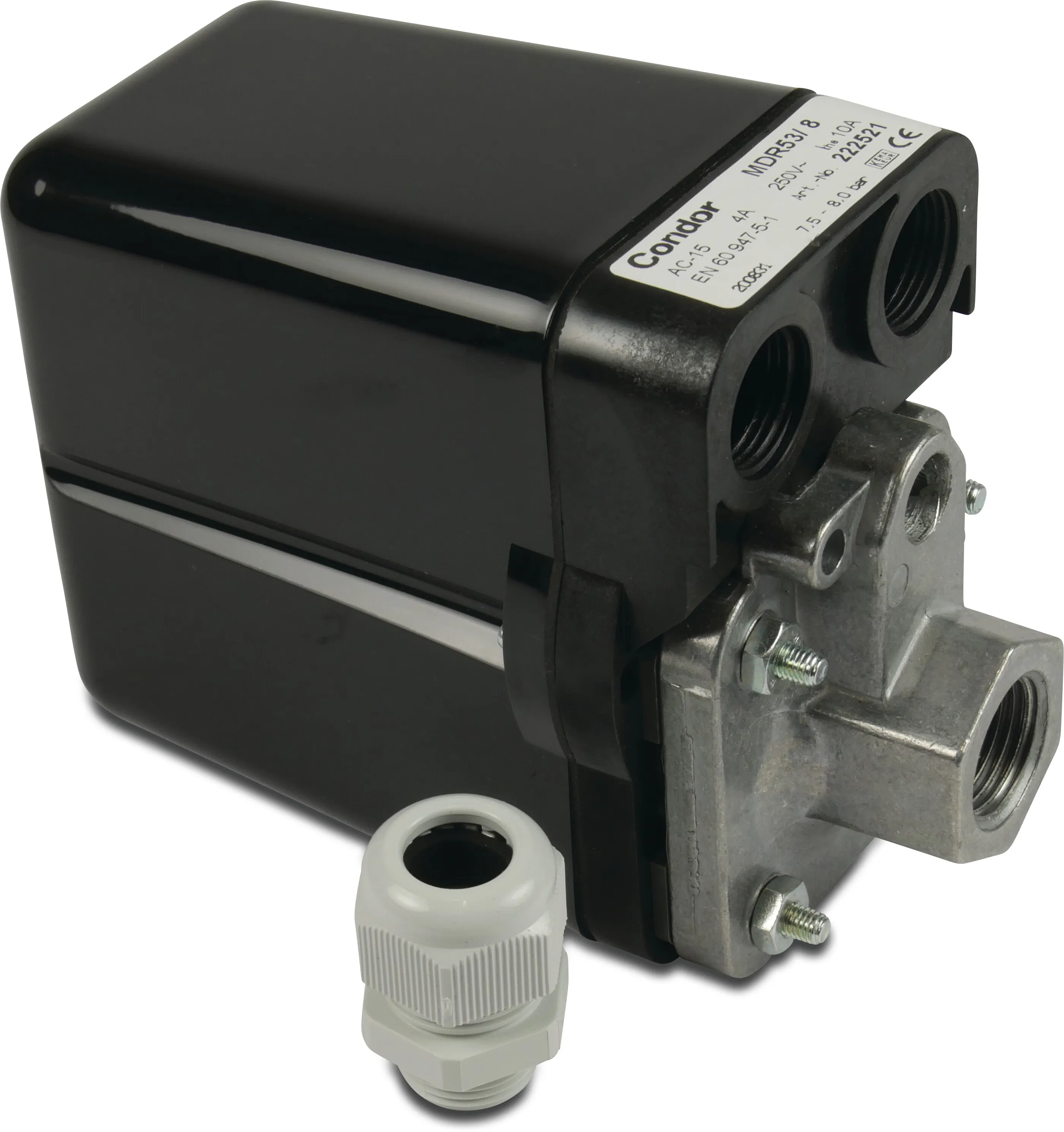 Condor Pressostat 1/2" Innengewinde 8A 230VAC Typ MDR 53-8