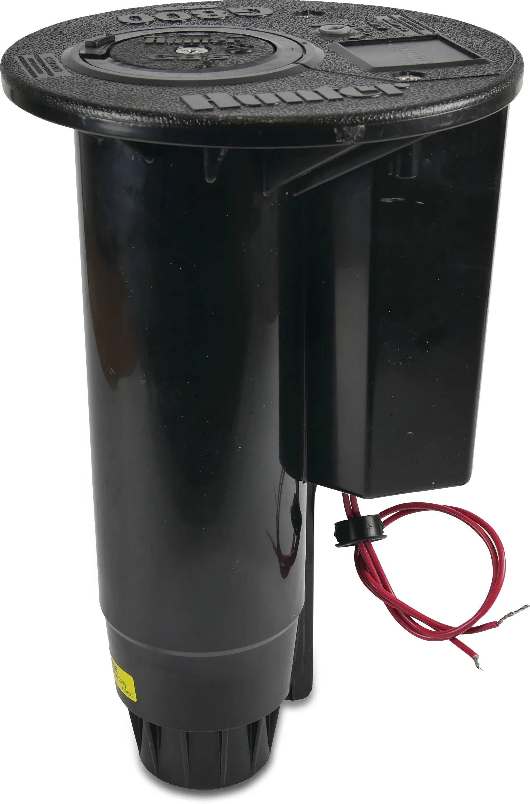 Hunter Popup-sprinkler plast 1 1/2" invändig gänga 5.5bar 60° to 360° svart type G-885-E53-P-8S