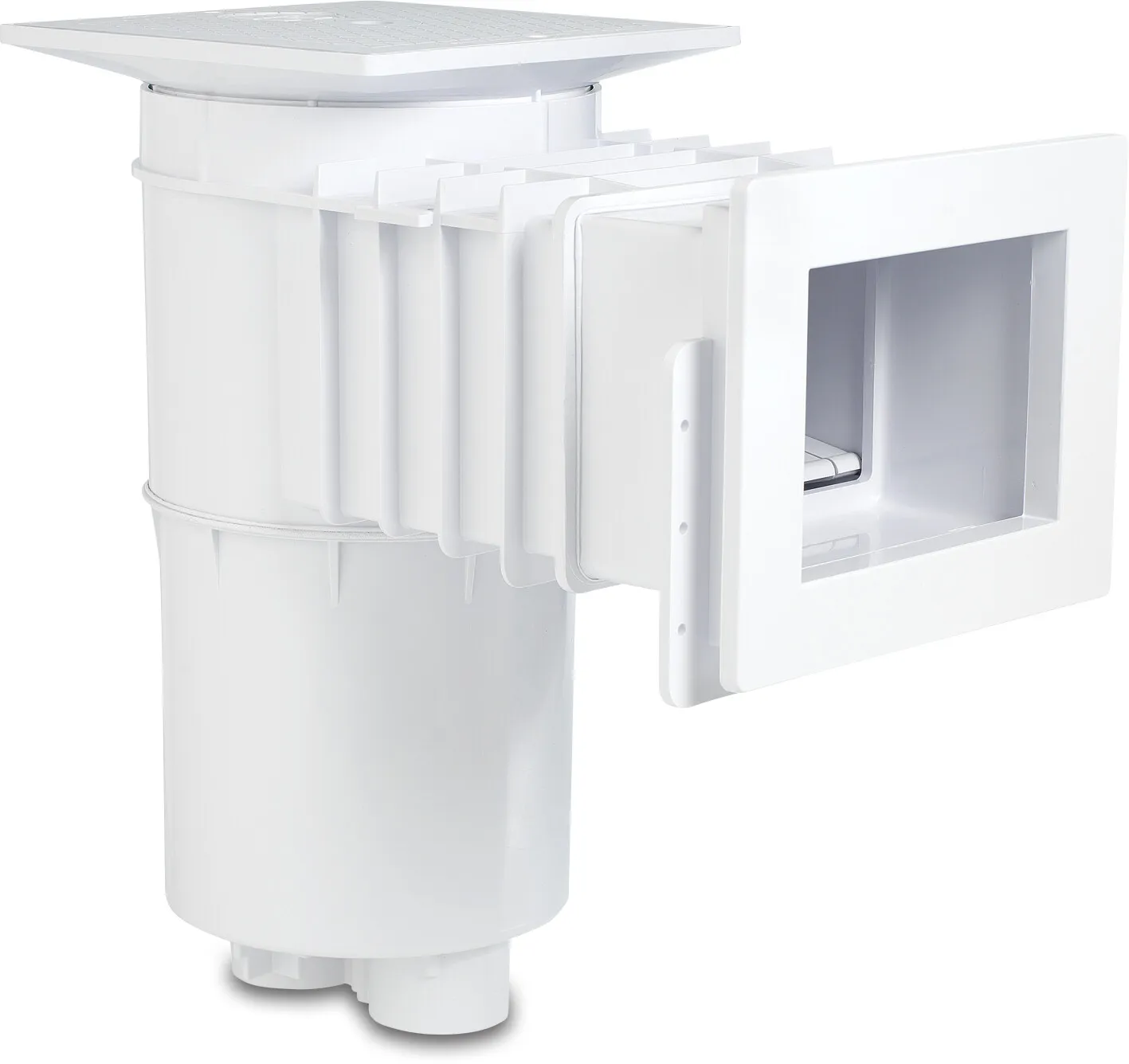 Hayward Skimmer ABS 2" Innengewinde Weiß rechteckig Typ Auto-Skim Small