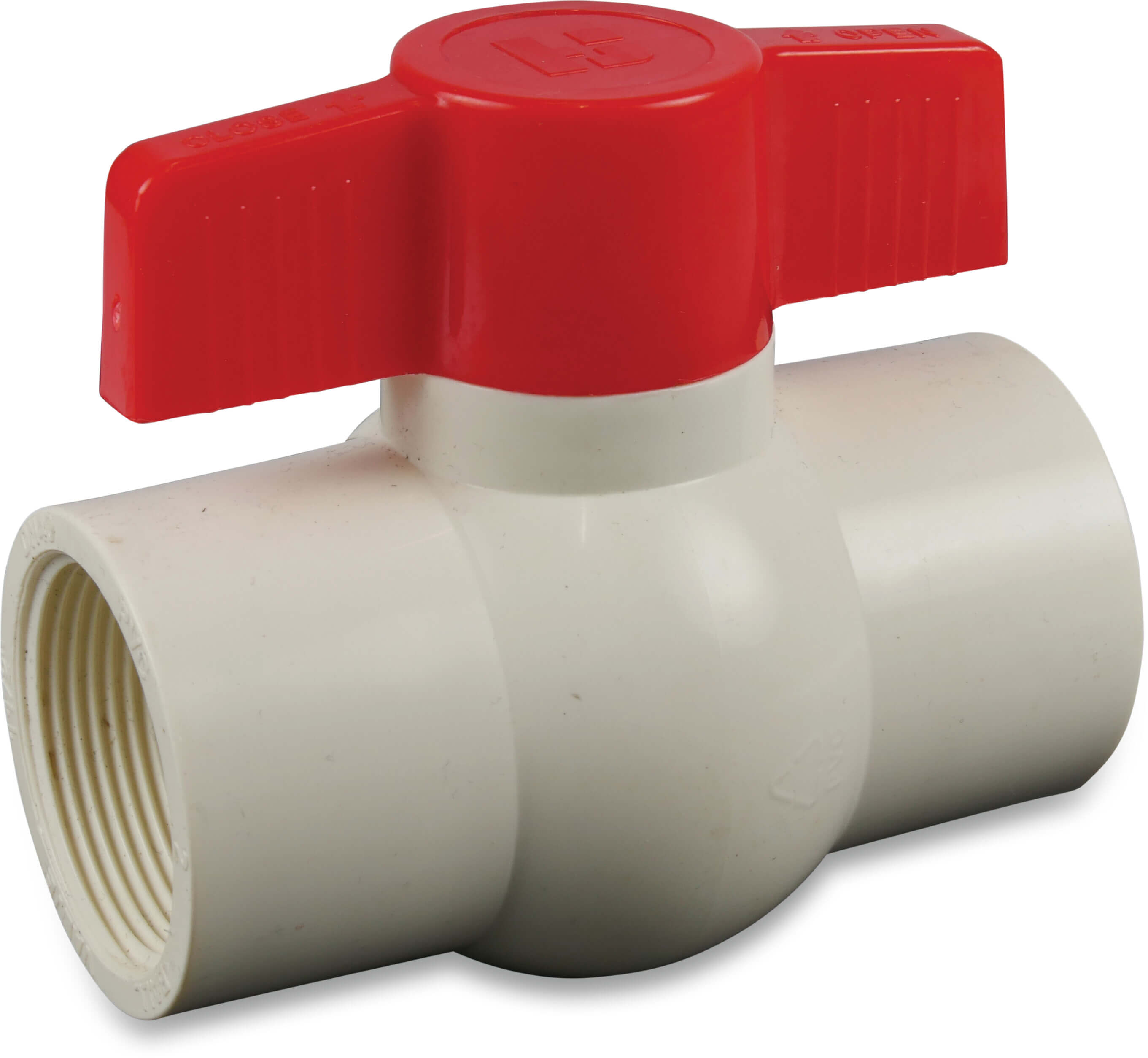 Profec Compact ball valve PVC-U 1" female thread white Profec Compact ball valve PVC-U 1" female thread white