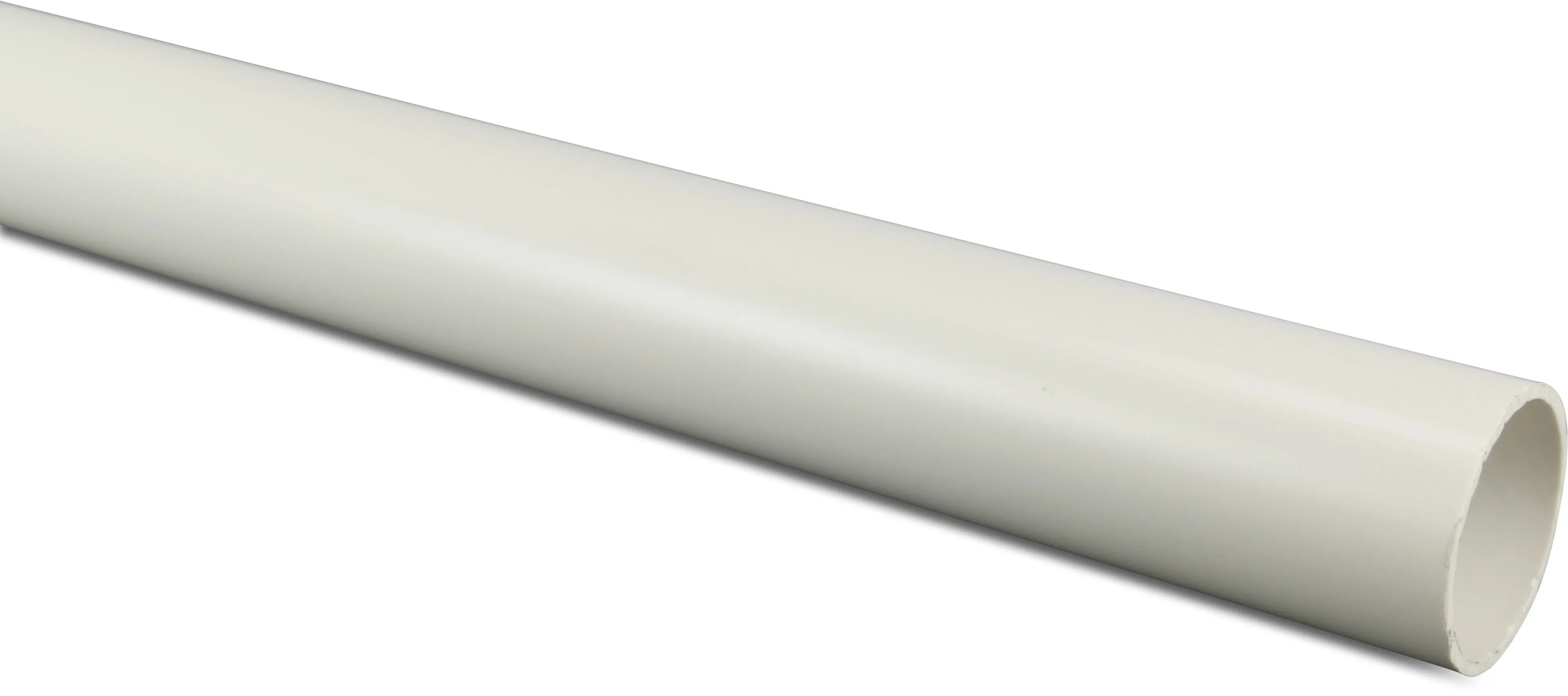 Pressure pipe PVC-U 2" x 3,1 mm imperial plain Class D-PN12 white 3m