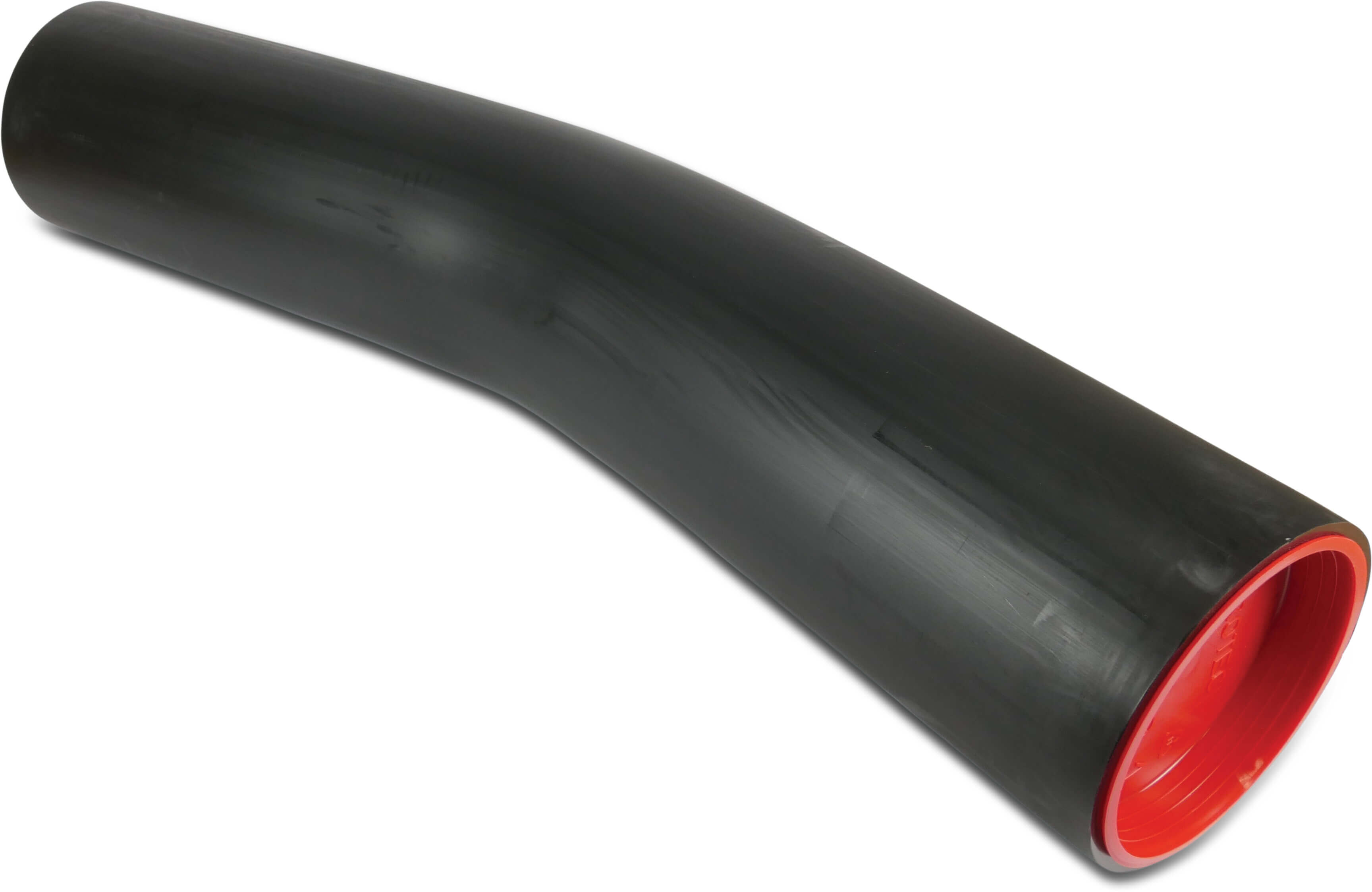 Bend 22° PE100-RC DVGW plain black made from tubing