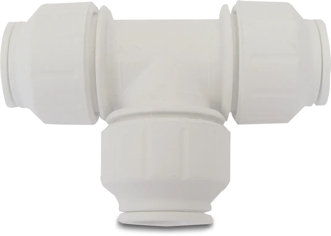 Speedfit T-piece 90° POM 15 mm push-in 10bar white DVGW/KIWA/WRAS