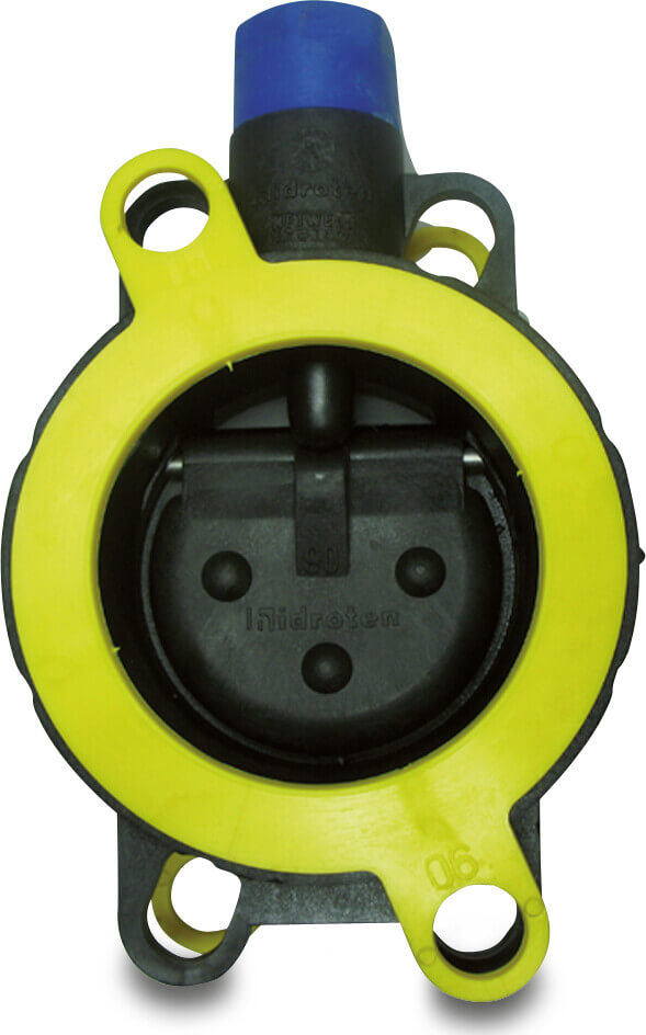 Zwischenflanschklappe federbelastet PPFV 200 mm DIN Flansch 10bar DN200 Grau