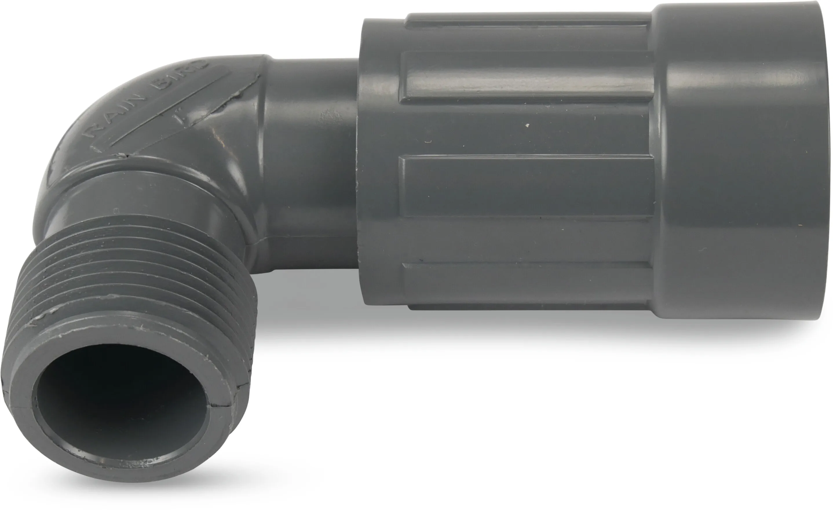Rain Bird Śrubunek kątowy 90° PVC 1" GZ x GW 10bar szary typ RB1200