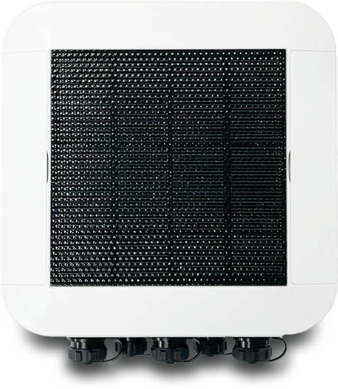 Solcelle kontrolenhed ASA/ETFE CE inklusive 1 års mobiltelefon- og servergebyr type Atlas + 4 4 stationer