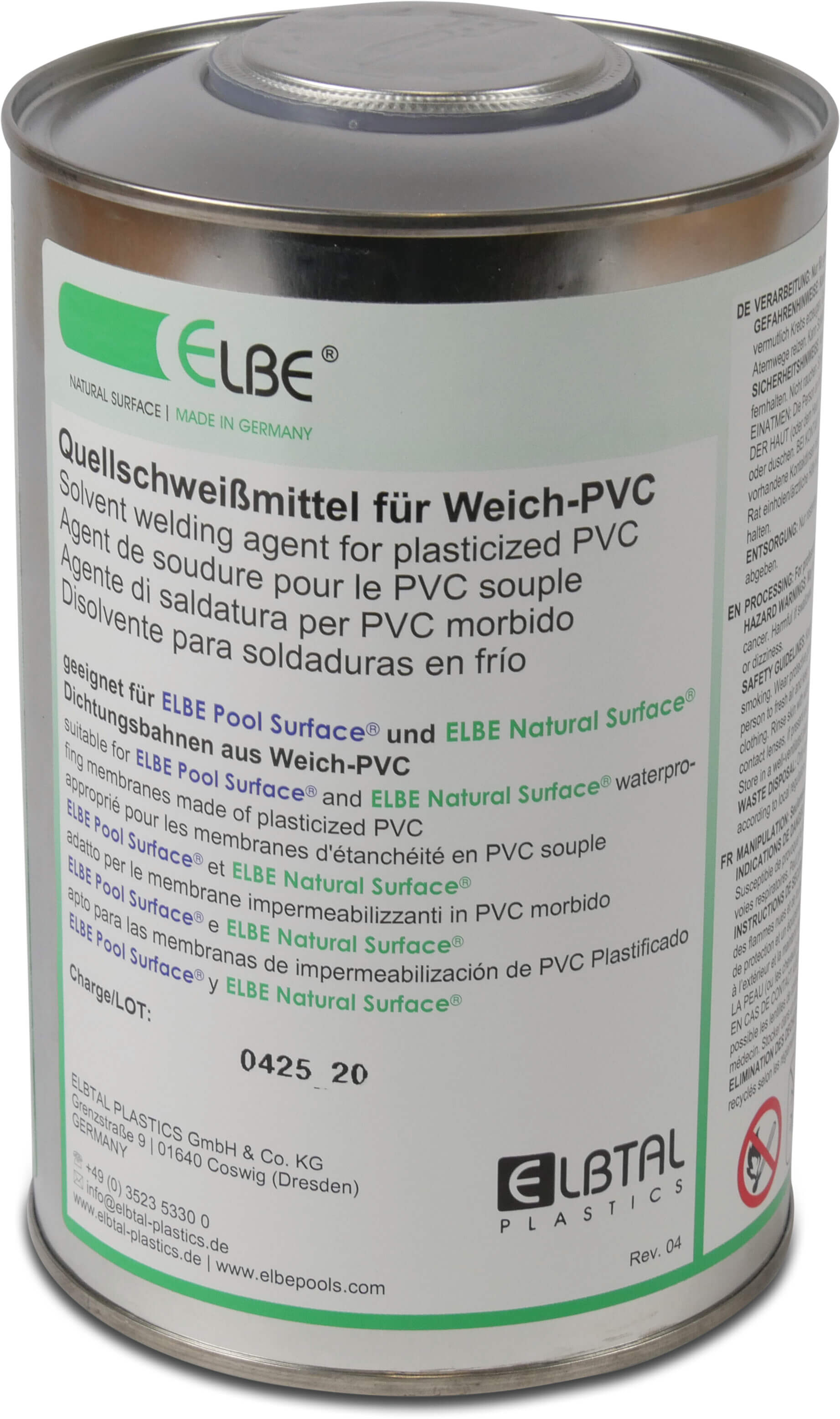 Elbe Agent de soudage à froid en voile de polyester THF