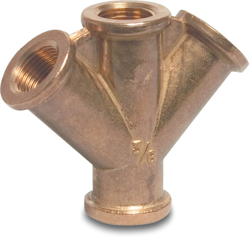 Profec Quick coupler 3-way distributor brass 3/8" female thread 30bar