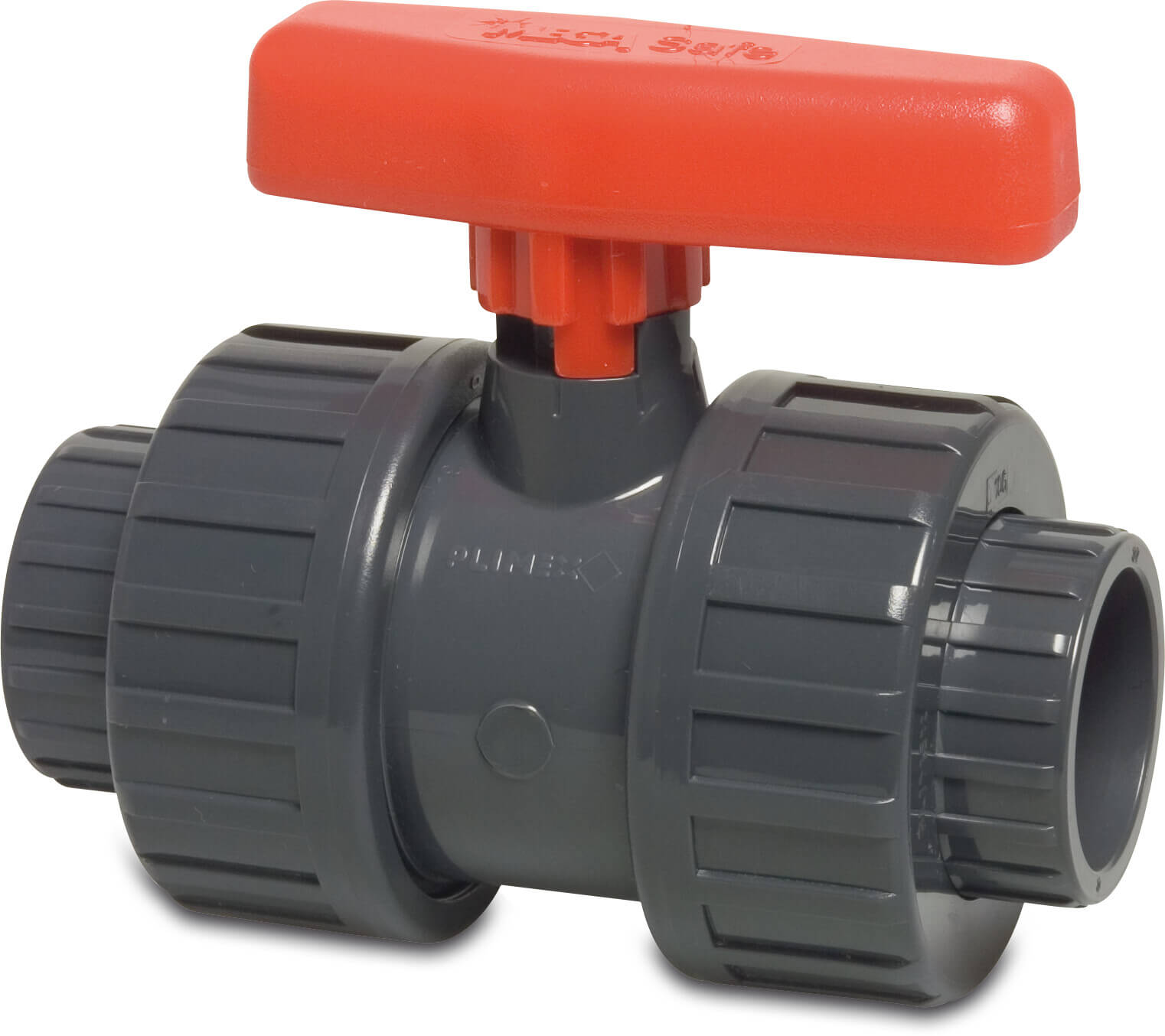 Profec Ball valve PVC-U 2" imperial glue socket 10bar grey type Safe 541