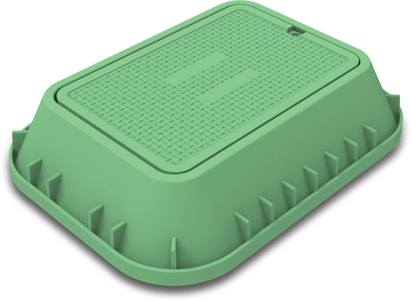 Profec Rektangulär ventilbox förlängare HDPE grön type VB-1220-EXT