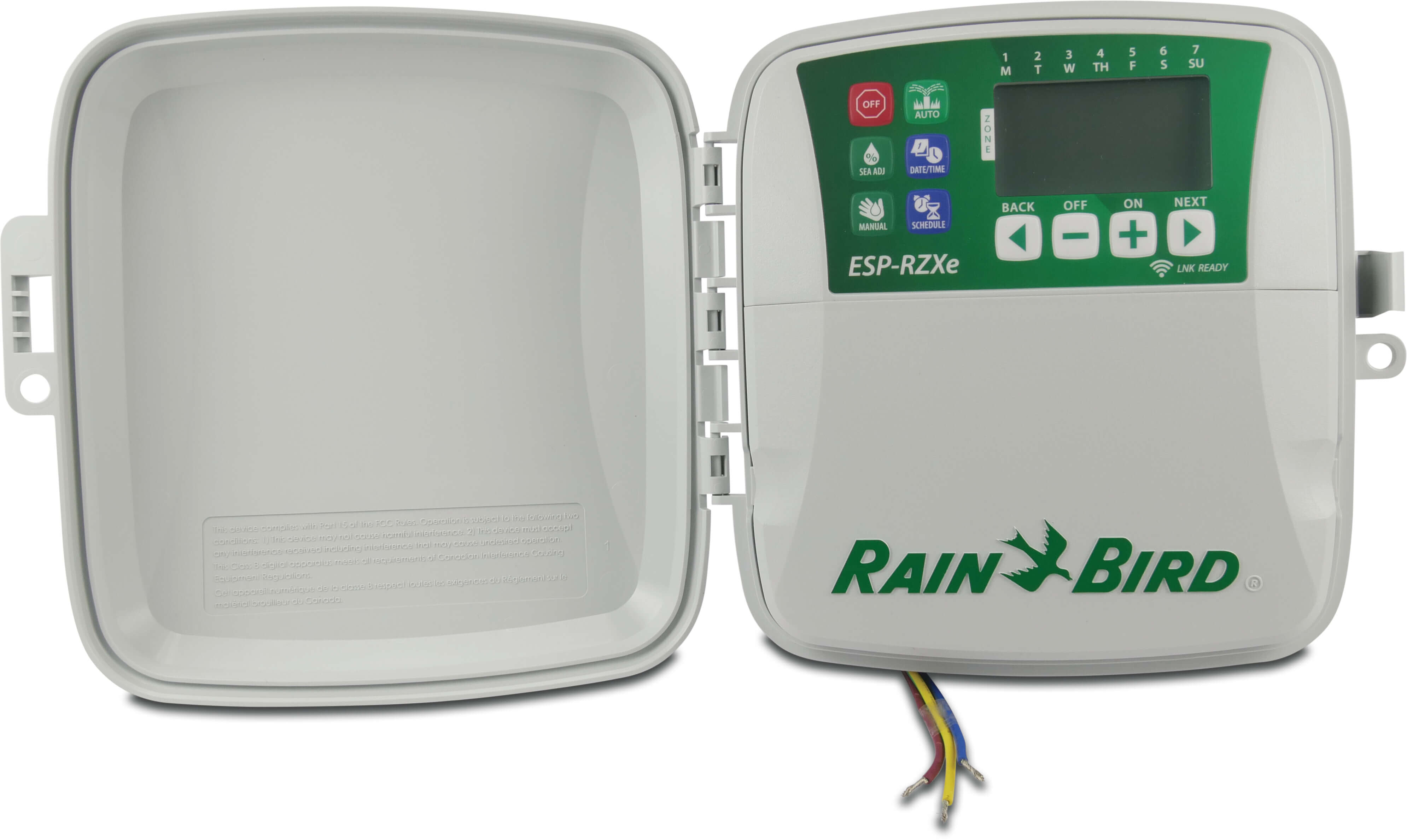 Rain Bird Regenautomaat 0.65A 24VAC wit type RZXe Outdoor 4 4 stations