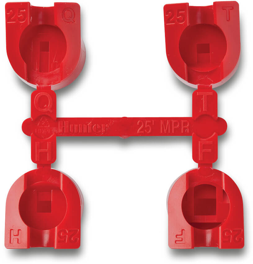 Hunter 4-pcs Düse Satz 4.5bar 90°- 360° Rot Typ MPR-25