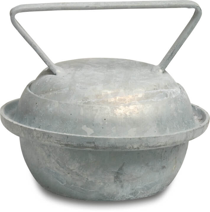 Quick coupler plug steel galvanised 100 mm male part Italian type Italian