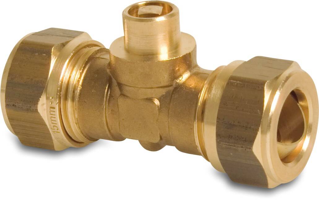 Bonfix Air release socket brass 15 mm compression KIWA