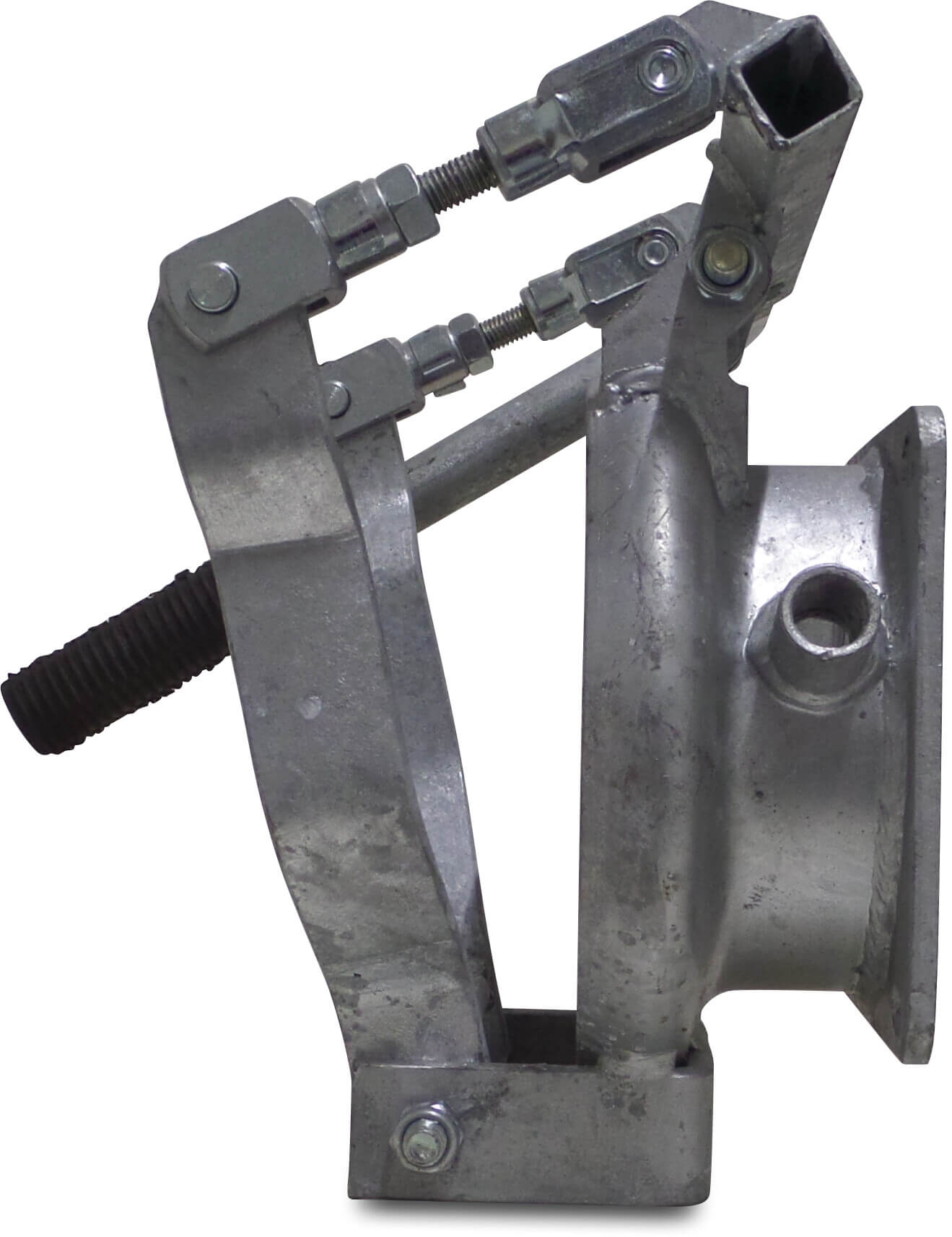 Quick connector steel galvanised 159 mm x 6" female part Perrot x square flange type Perrot short