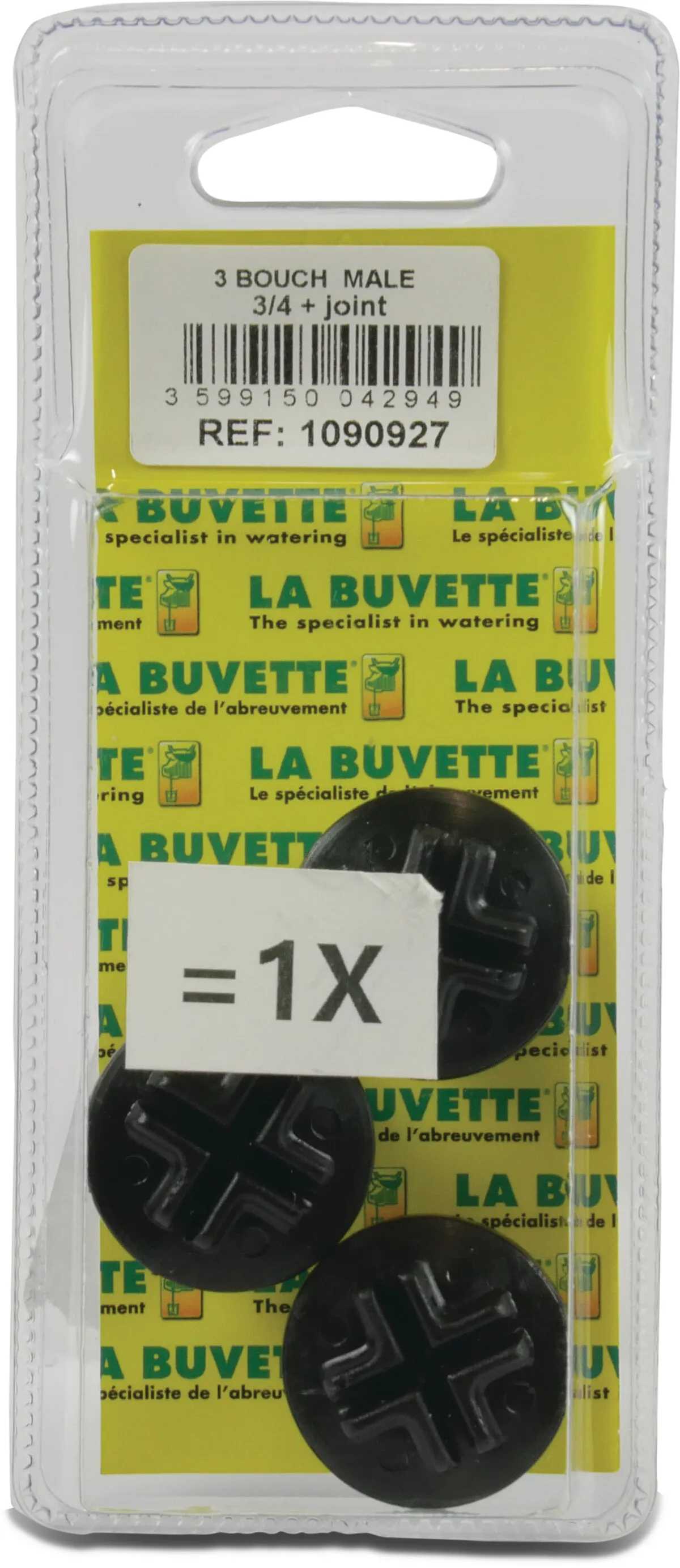 La Buvette Prop + o-ring 3/4 " blisterpakke