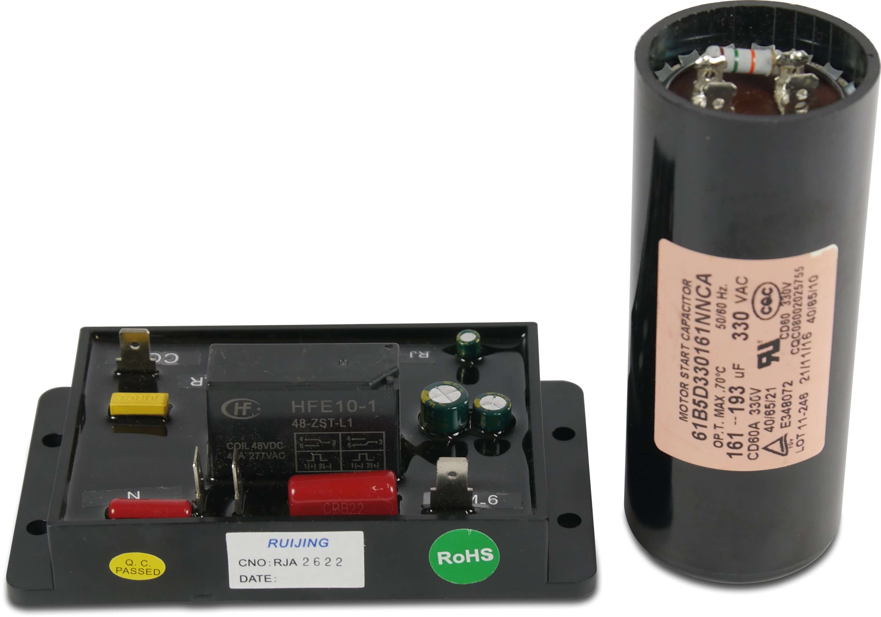 Soft starter TL-ASSU220P5 with start capacitor 161-193 uF