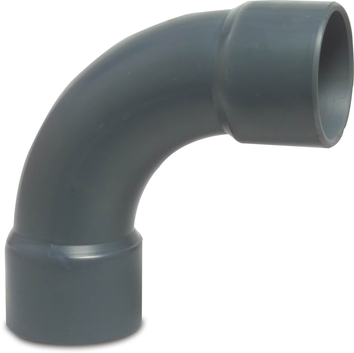 Profec Bogen 90° PVC-U 50 mm Klebemuffe 16bar Grau Typ aus Rohr hergestellt