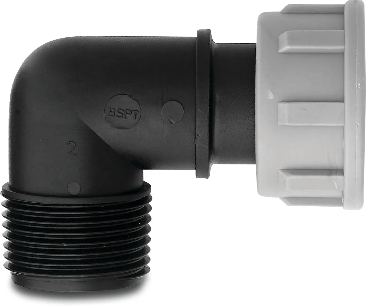 Tavlit Swivel elbow 90° PP 1 1/2" female thread x male thread 10bar type with O-ring