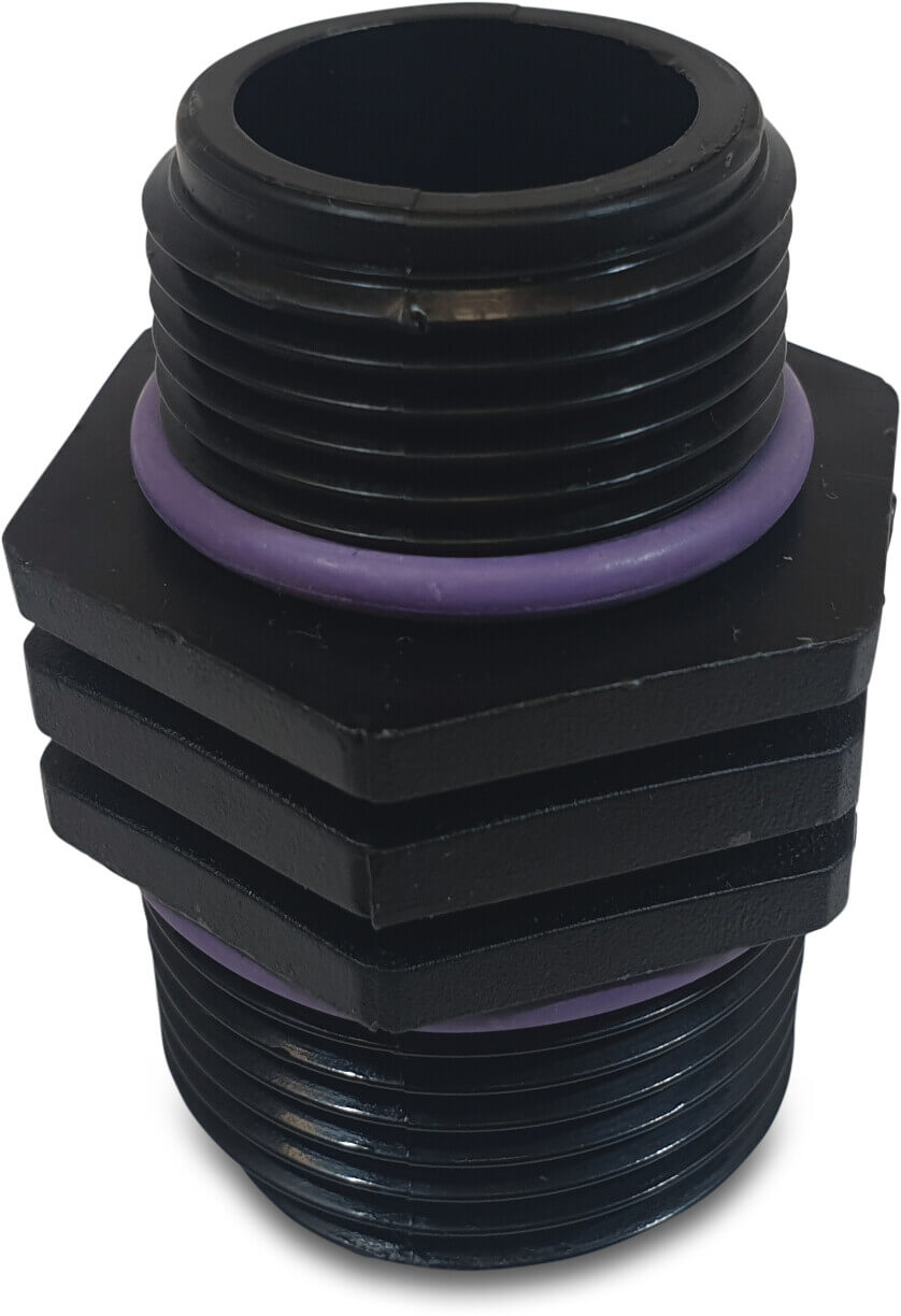 Tavlit Reducer nipple PP 1" x 3/4" male thread 10bar type Self Seal