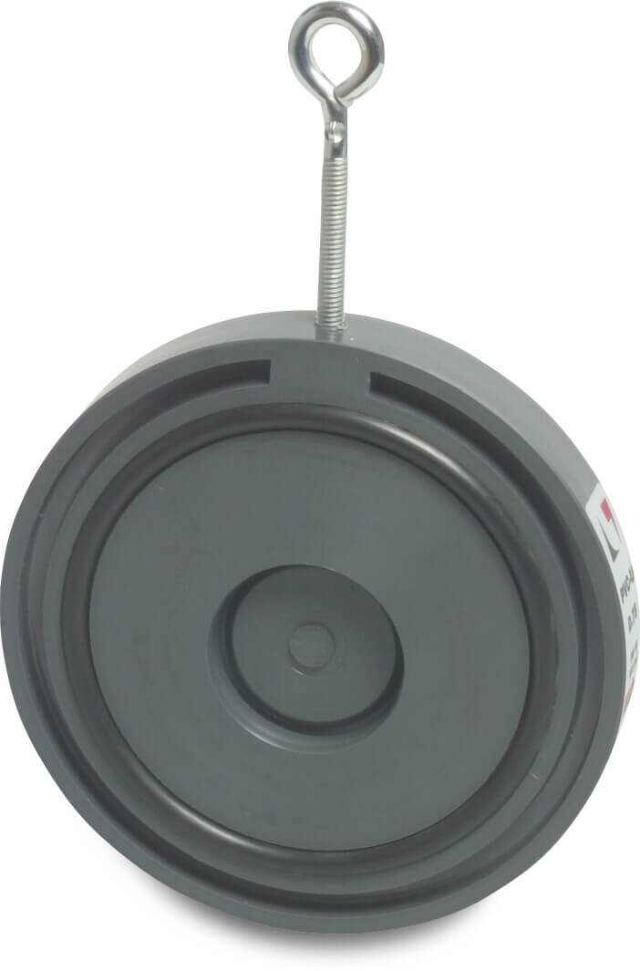 Profec Kontraklapventil PVC-U 75 mm flange 6bar DN65 grå type 5500