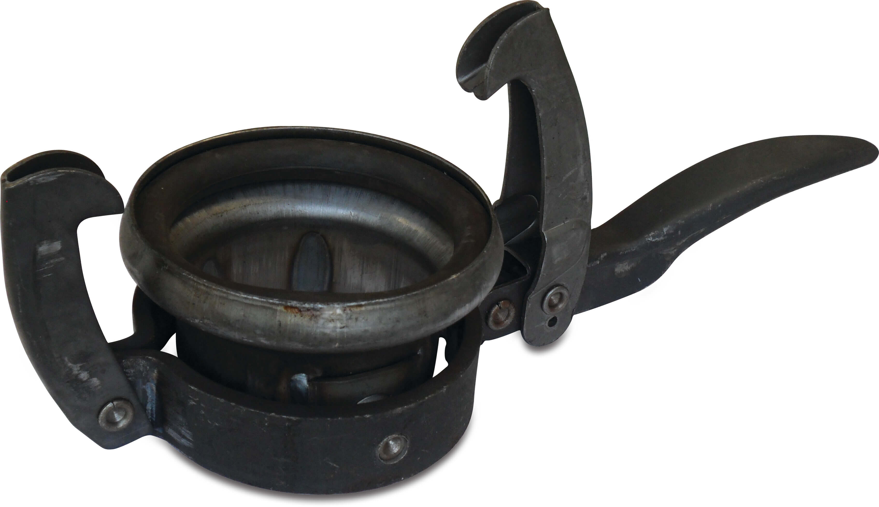 Schnellkupplung Stahl 133 mm M-Teil Kardan x Stumpfschweißung Schwarz Typ Kardan