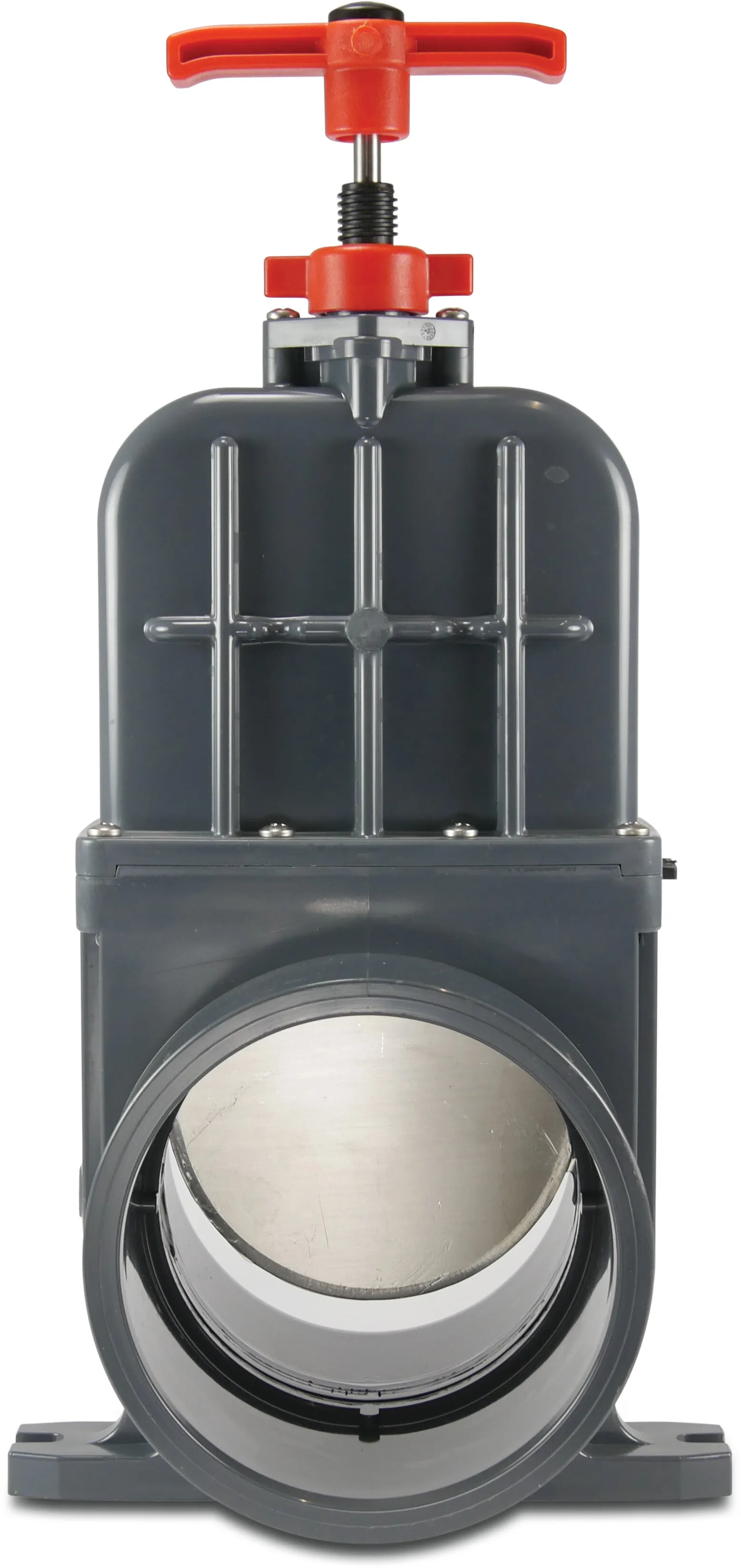 VDL Gate valve PVC-U 200 mm glue socket 0,5bar DN200 grey