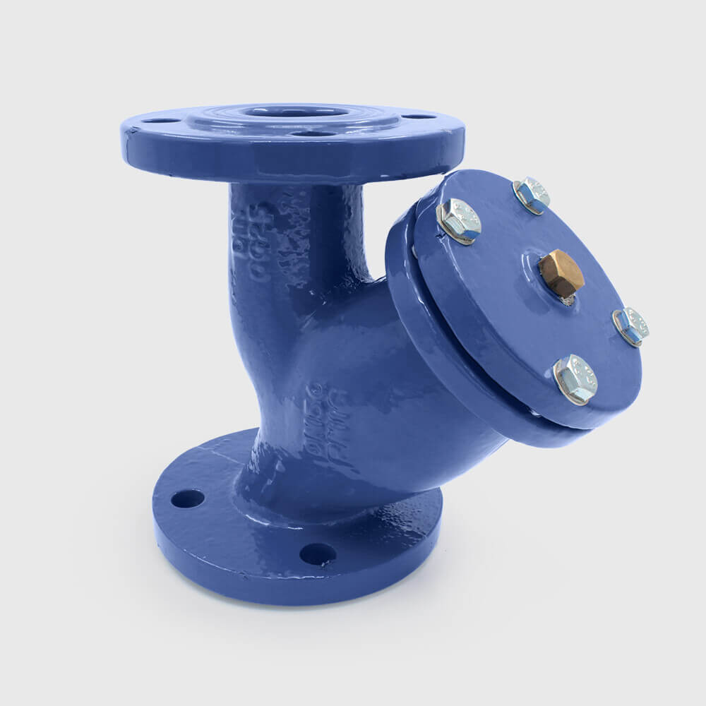 Profec In-line Filter cast iron GG 25 16 bar DIN flange blue