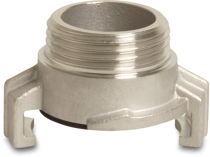 Quick coupler stainless steel 316 1" male thread CD 40 12bar type Geka