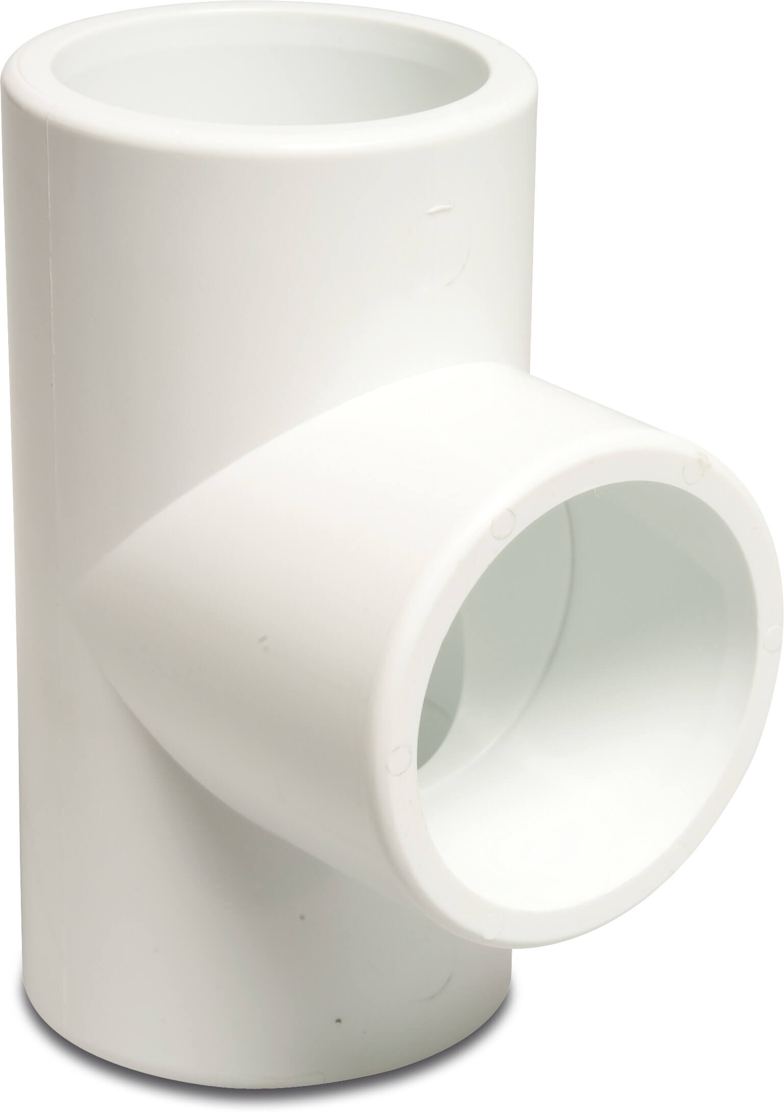 T-Stück 90° PVC-U 2" Imperial Klebemuffe 16bar Weiß