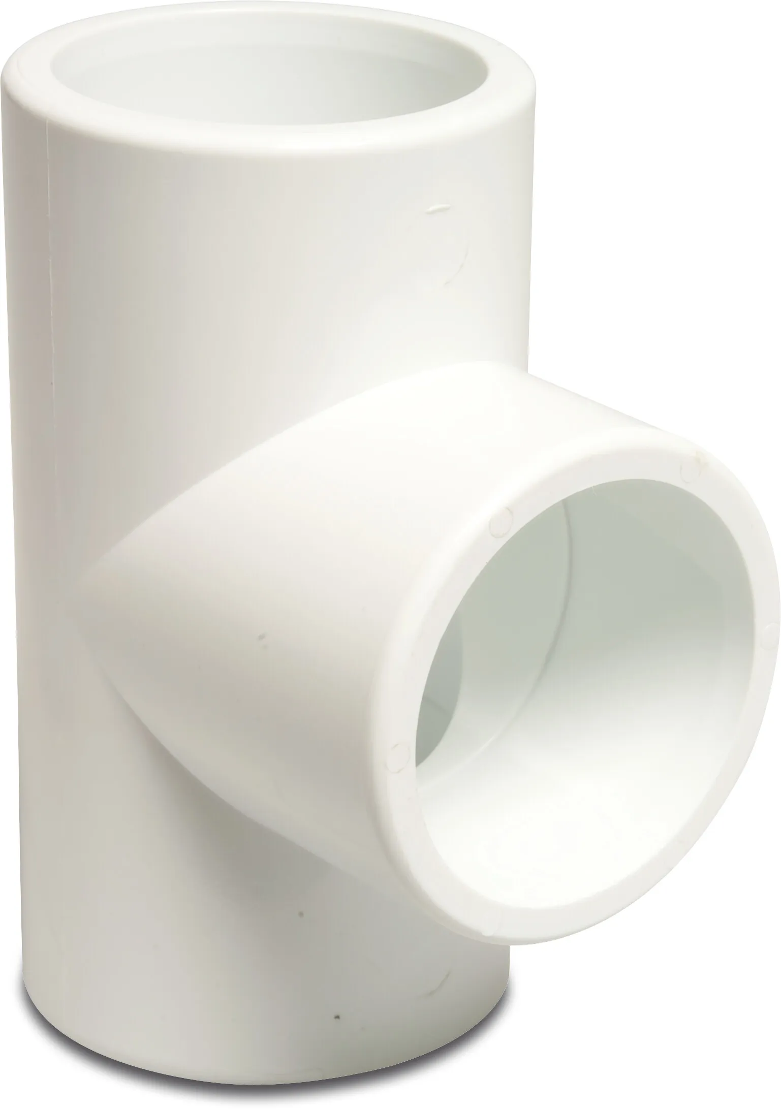 T-Stück 90° PVC-U 2" Imperial Klebemuffe 16bar Weiß