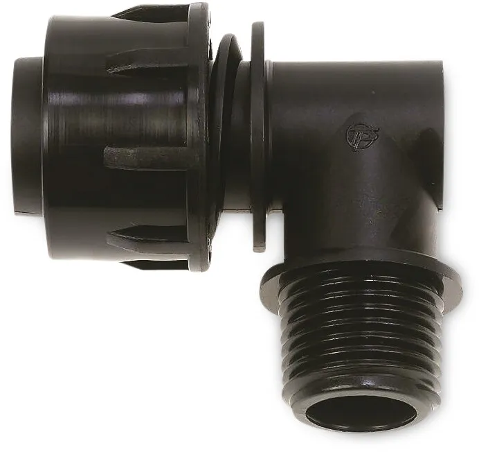Tavlit Union elbow 90° PP 16/17 mm x 1/2" tape x male thread