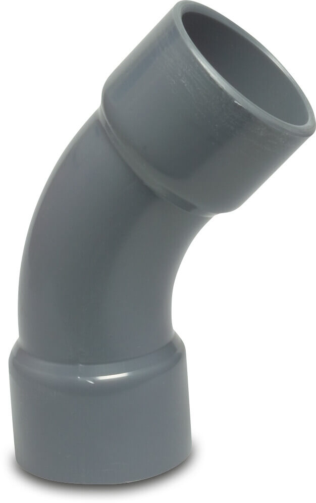 Profec PVC Bogen 45°, aus Rohr hergestellt