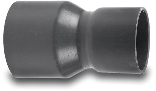 VDL Reducer socket PVC-U 63 mm x 50 mm glue socket 12.5bar grey type made from tubing