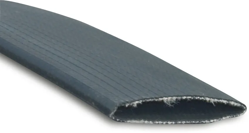 Plat oprolbare slang rubber 51 mm 20bar zwart 100m type Flextex