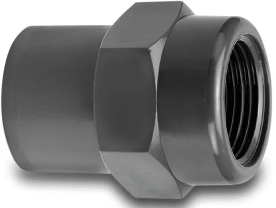 VDL Adaptor bush PVC-U 20 mm x 1/2" spigot x female thread 10bar grey