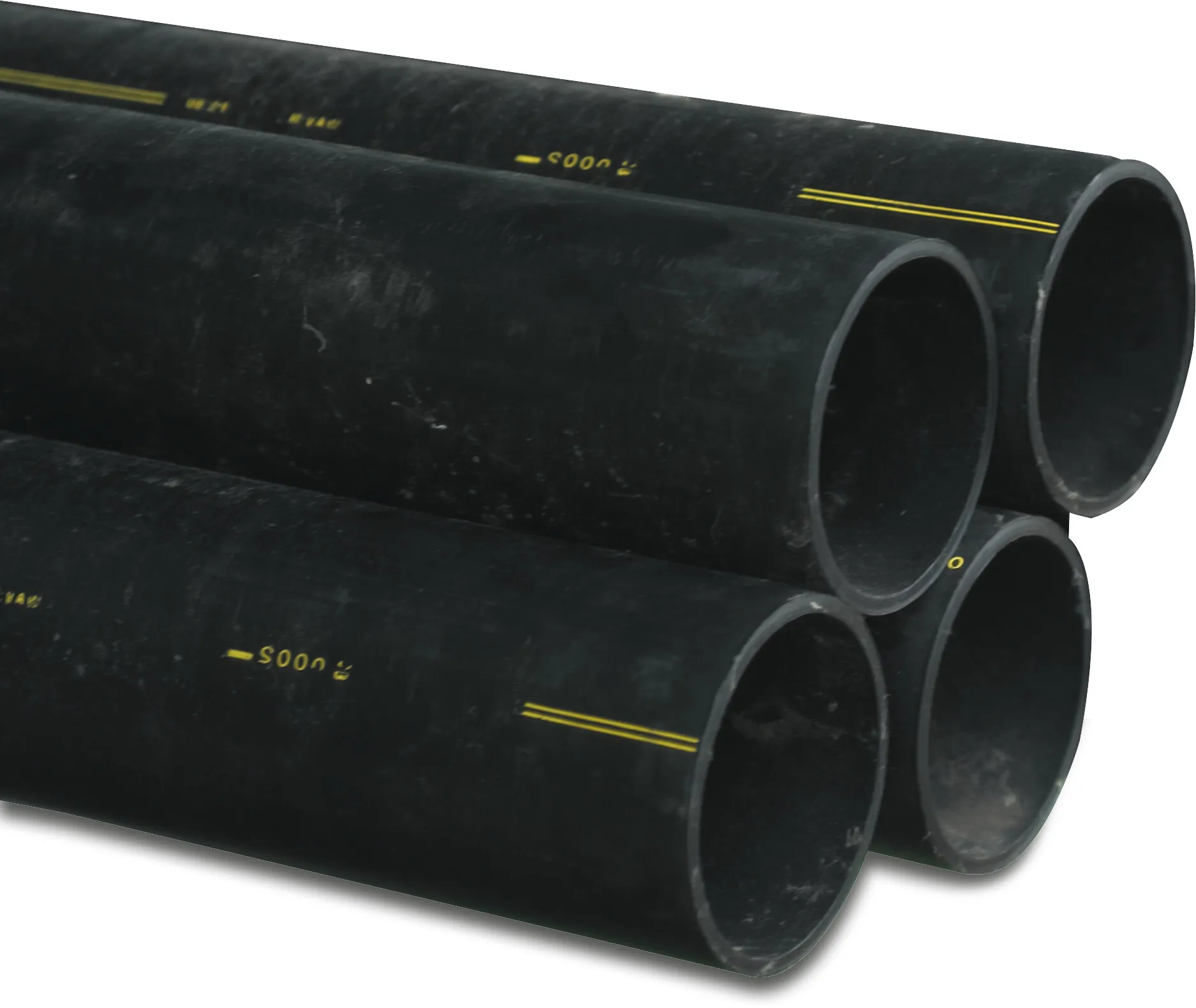 Sewage pipe PE80 125 mm x 4,9 mm plain SDR26 4bar black 5m KOMO/BENOR