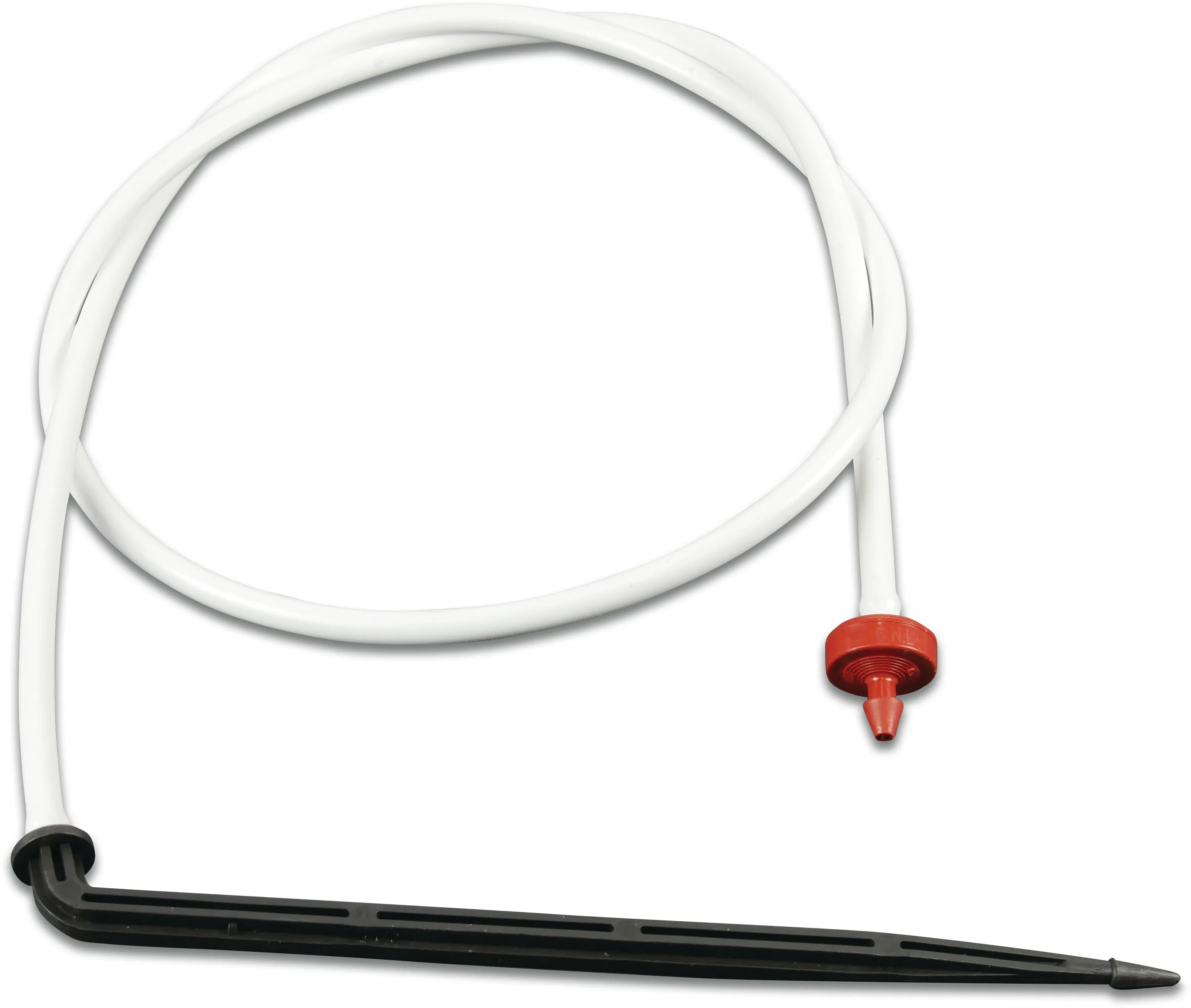 Netafim Dripper set plastic 4 mm x 4/7 mm push-in x barbed 2ltr/h 80cm black type PCJ