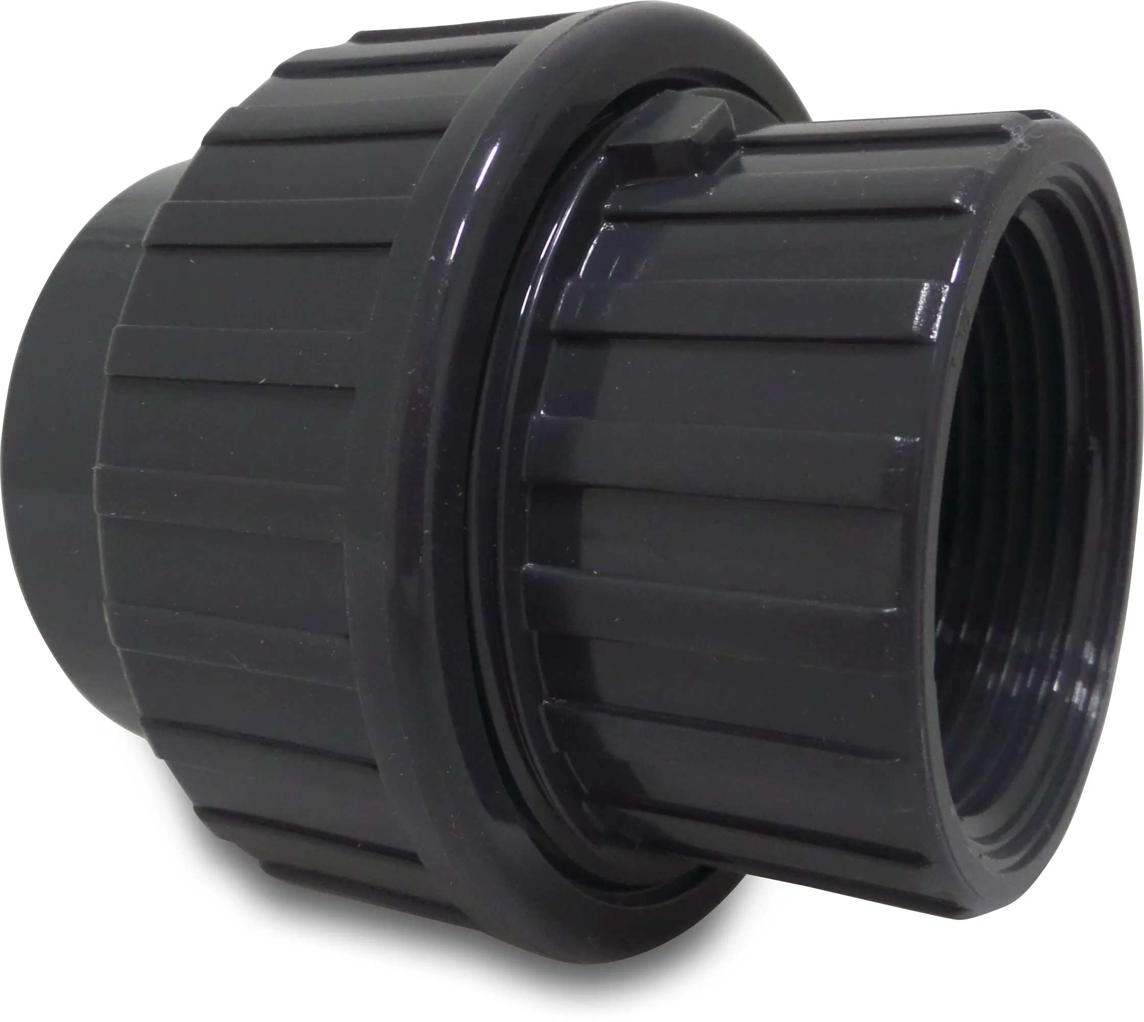 Profec Union adaptor PVC-U 32 mm x 1" glue socket x female thread 10bar grey