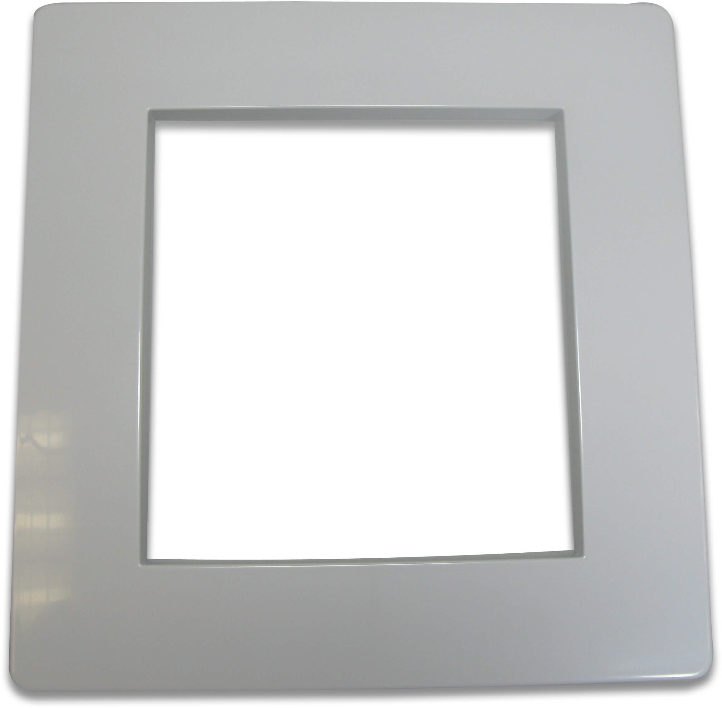 Skimmer cover plate square white plastic white
