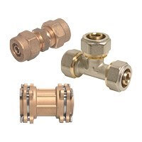 Brass compression fittings