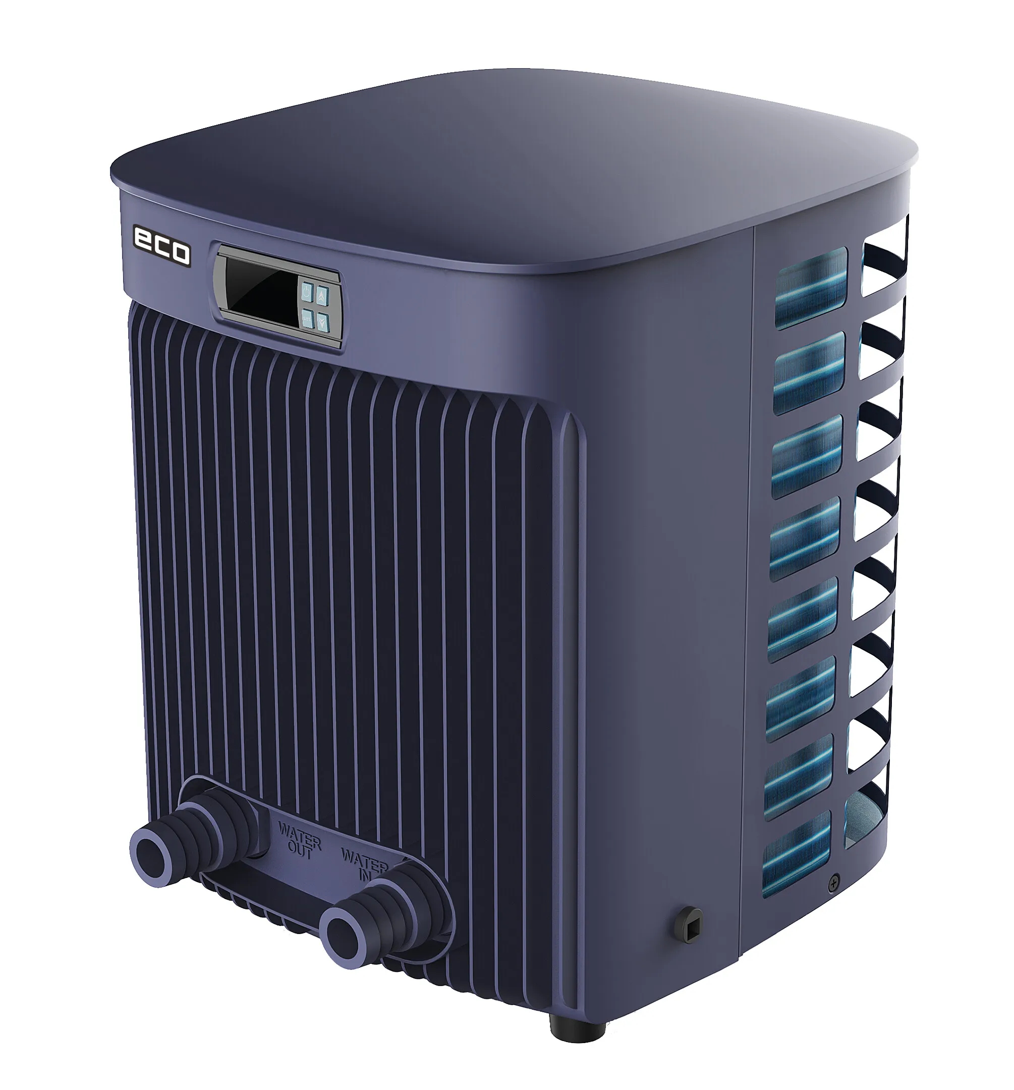 ECO Wärmepumpe Stahl 230VAC Schwarz Typ Plug & Play 2,5 kW/32