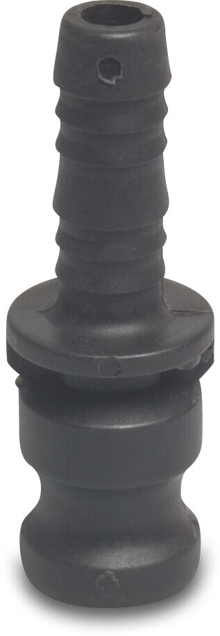 Quick coupler PP 2" x 50 mm male part Camlock x hose tail 6bar black type Camlock E